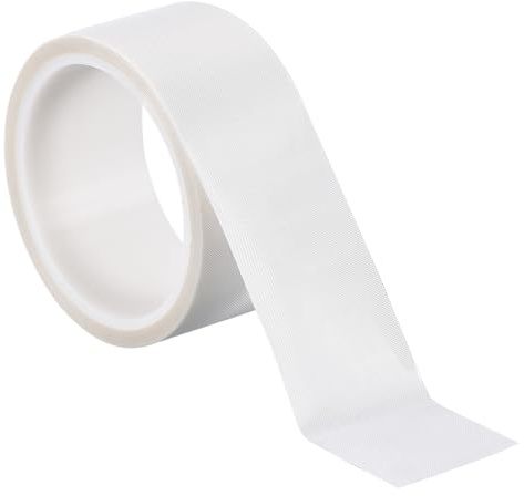 PATIKIL Heat Resistant Tape, 2 Inch x 33 Feet High Temperature Tape PTFE Adhesive High Heat Tape Waterproof for Vacuum Sealer Machine Insulation Protection, White, 0.13mm Thick