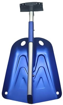 Pala para Nieve Plegable,Palas para Quitar Nieve,pala de emergencia plegable telescópica de invierno Pala de Nieve Ajustable Portátil Ligera para Camping Jardín Senderismo(rojo/dorado/azul)