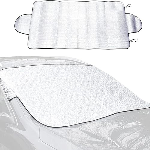 Car Windscreen Cover for Winter, Windscreen Frost Protector, Foldable Windscreen Sun Shade, Car Windshield Cover for Ice and Snow 70 * 150cm