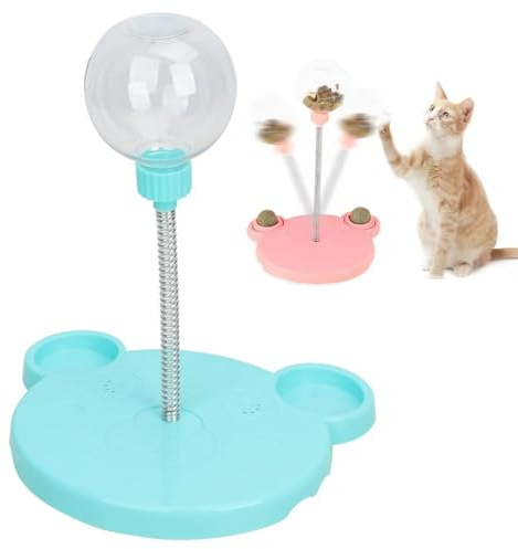 CHENRI Leaking Treats Ball Pet Feeder Toy, Pet Toy Treat Dispenser, Interactive Pet Toy, Cat Dog Food Puzzle Toy, Interactive Dog Toys for Treat Dispensing, Slow Feeder for Cats Dogs (Blue)