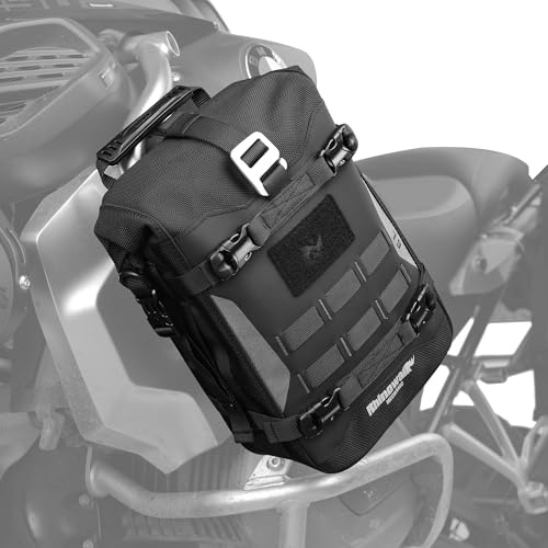 Rhinowalk Sturzbügel-Tasche,wasserdicht,erweiterbar,mit Schultergurt | Motorrad,Sturzbügeltasche,Schultergurt,Einzeltasche,1 Stück,erweiterbare