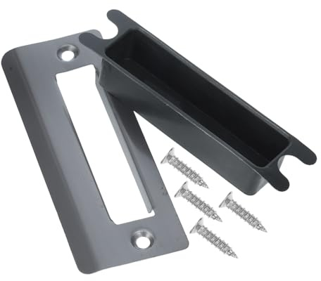 DOITOOL Ensemble de Gâche en Acier Inoxydable pour Portes Intérieures, Protège le Jeu de Serrure, Bordure Finement Polie, pour Entretien Portes en Bois Fréquemment Utilisées