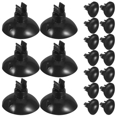NUOBESTY 50pcs Fish Tank Suction Cup Hose Clips Suckers for Aquarium Water Pipe Holders Tube Clamps Fish Tank Hose Clamp Aquarium Suction Cups