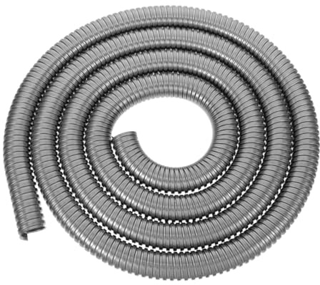 MUCKLILY Tubo Corrugato Flessibile in Acciaio Inossidabile Manicotto Protettivo Antiruggine per Cavi Elettrici Tubo Conduttura Metallico Resistente e Adatto Cablaggi Garage e Impianti
