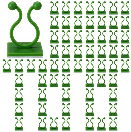 Pflanzen-Rank-Wand-Clips Schwerlast Selbstklebender Abnehmbarer Haken | Pothos-Wandklammern Geeignet für Indoor, Outdoor, Außenbereich, Zimmerdecke, Fenster, Gartenzaun, Deck, Patio