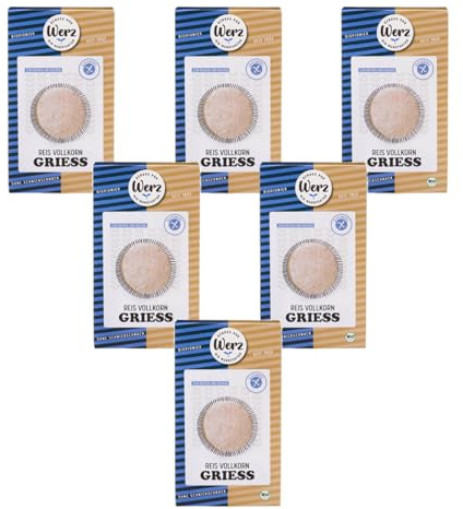 Naturkorn Mühle Werz Werz Bio Reis Vollkorn Grieß, Glutenfrei, 6 X 250 Gr