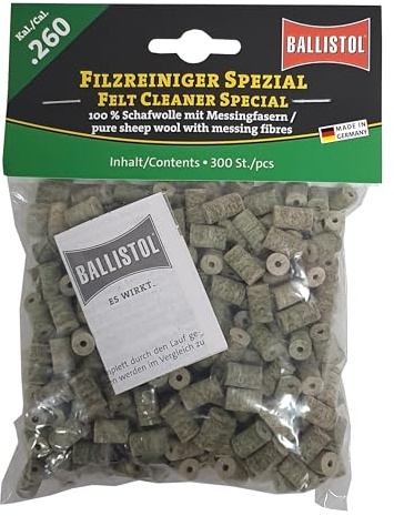 BALLISTOL 23199 Filzreiniger Spezial - Laufreiniger für Gewehre Kal 260-300 Stück