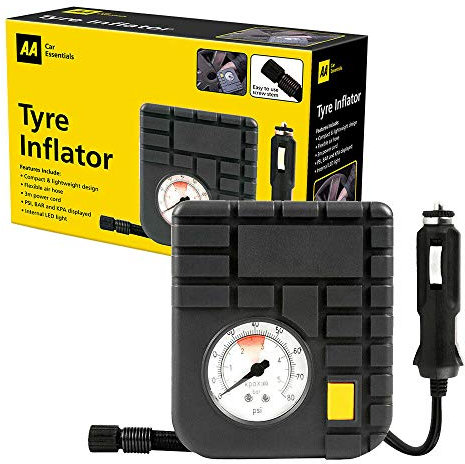 Heavy Duty AA 12V Mini AIR Compressor CAR Van Bike TYRE INFLATOR Pump 1724VC New