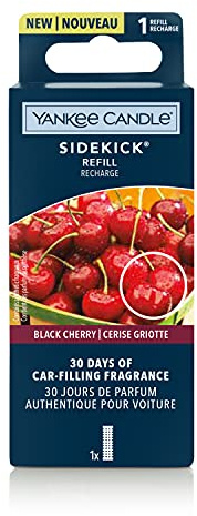 Yankee Candle Sidekick Auto Lufterfrischer Nachfüllung | Black Cherry Duftdiffusor | 1 Stück