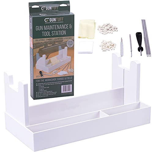 GunTuff Airgun Air Rifle Cleaning Maintenance Kit Stand Rifle Shooting Rest .177 .22