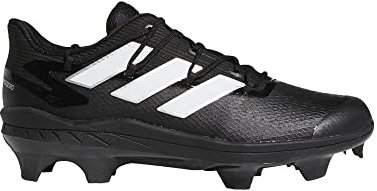 adidas Adizero Afterburner 8 Pro TPU Baseball Shoes Black/White/Silver Metallic 15 D (M)