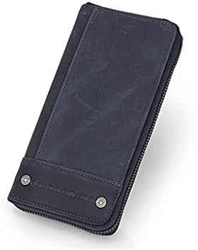 LIOONS Portemonnaie Herren-Geldbörsen mit großer Kapazität, tragbarer Leder-Kartenhalter, Lange Kupplungs-Geldbörsen, Unisex-Münztasche Geldbörse