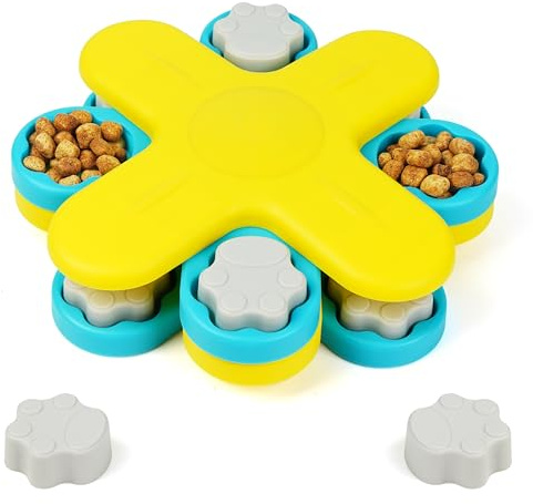 BELLE VOUS Jouet Interactif Puzzle pour Chien - Jeu Intelligence Chien avec Distributeur de Friandises - Chiens de Toutes Tailles - Alimentation Lente pour la Stimulation Cérébrale