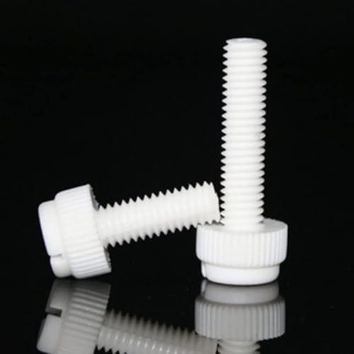 200 piezas m3 M4 M5 M6 plástico ranurado pulgar moleteado polipropileno PP tornillo (Size : M3x10)