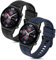 Xisair 2 Cinturini in Silicone Compatibili con Honor Watch GS 3 Sport Cinrurino Honor Watch GS Pro/Honor Watch GS 3i / Honor Watch GS 4 Braccialetto Confortevole e Traspirante per Uomini Donne