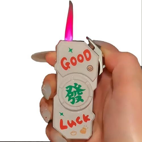 Briquet à jet de flamme rouge de qualité supérieure, briquet à taux d'allumage élevé au butane, briquet rechargeable, briquet à gaz résistant à l'usure, adapté au camping en extérieur, en intérieur (c