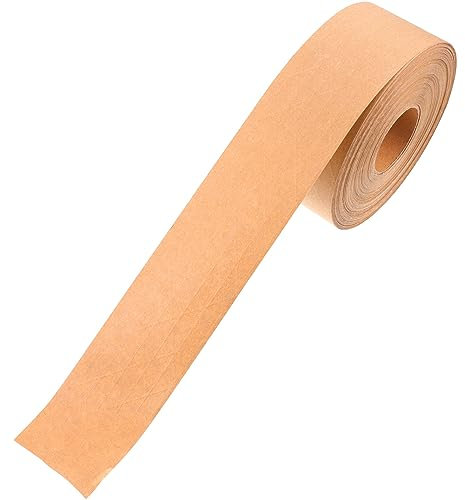 SHINEOFI Kartonverschlussband 100 M Rolle 7 Cm Breit Packband Aus Kraftpapier Versandband Leicht Zu Schneidendes Klebeverschlussband