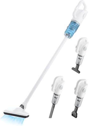 Suirviz U5PRO Aspirapolvere Senza Fili, 28000Pa Potente Aspirazione, 35Min di Autonomia, Scopa Elettrica Ultra Leggera con Filtro HEPA, Testa Rotante, per Pavimenti Duri, Peli di Animali, Casa e Auto