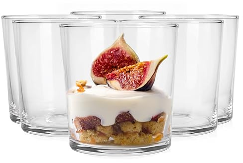 Glasmark KROSNO 1992 Dessertgläser 6er Set 300 ml Aus Glas Eisbecher Gläser Eisschalen Dessertschalen Spülmaschinenfest
