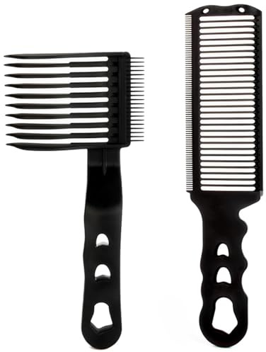 2 Piezas Peine Hombre Peine De Corte Peines De Peluqueria Profesional Compatible Con Todos Los Cortadores De Pelo Para Cortar El Pelo Usted Mismo,peines maquina cortar pelo,peine cortapelo