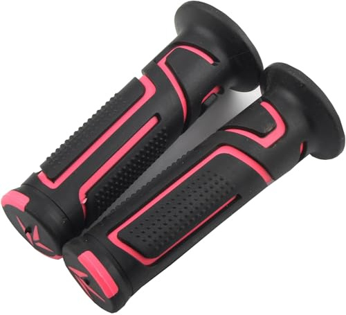 HDRTCBU Motorradgriffe Passend für Yamaha, passend für Kawasaki, passend für Suzuki, Motorrad-Lenkergriffe, universelle 22 mm 24 mm Griffe Griffe(Pink)
