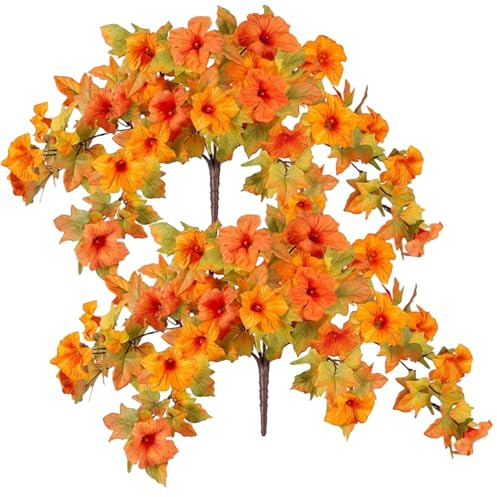 CGTQROVR 2 pezzi Finori finti Fiori arancioni Fiori aranci