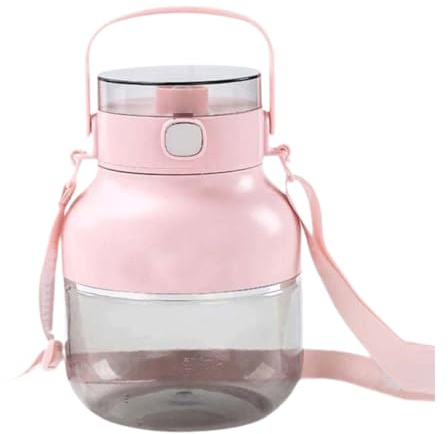 Colcolo Exprimidor eléctrico portátil con pajita, pequeño exprimidor de naranja y, ideal para batidos, cocina, camping y oficina, Rosa