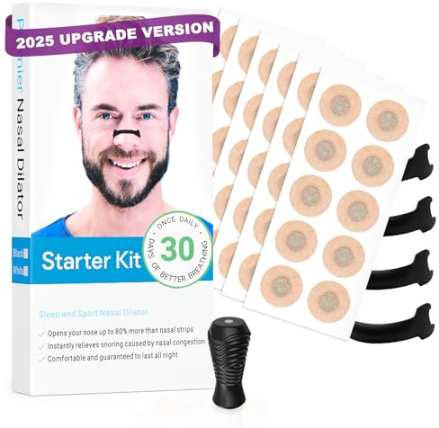 Anti-Schnarch Magnetische Nasenstrips (2025 Upgrade Version), 60 Stück Nasenpflaster Gegen Schnarchen, Schnarchstopper Schnarchschiene Für Sport & Schlafqualität & Besser Atmen Bei Verstopfter Nase