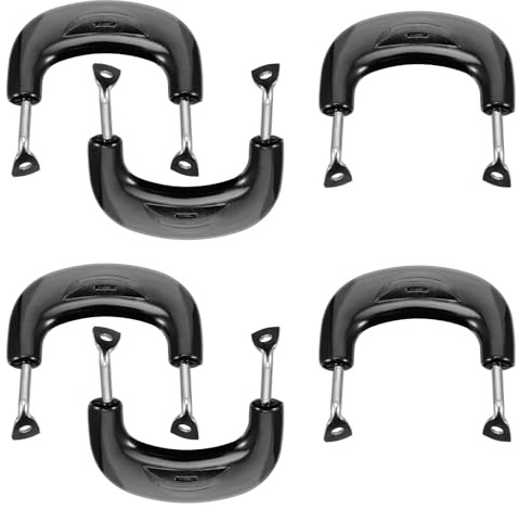 HEANUJJ Repuestos Ollas AMC 6 Asas de Acero Inoxidable y Baquelita, Aisladas y Fáciles de Instalar, Accesorios para Cocina y Hogar