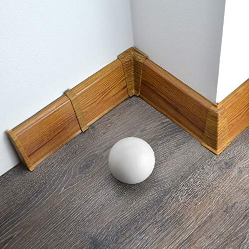 [DQ-PP] 26 Meter Sockelleisten 70mm PVC Eiche Antik Laminatleisten Fussleisten aus Kunststoff PVC Laminat Dekore Fußleisten