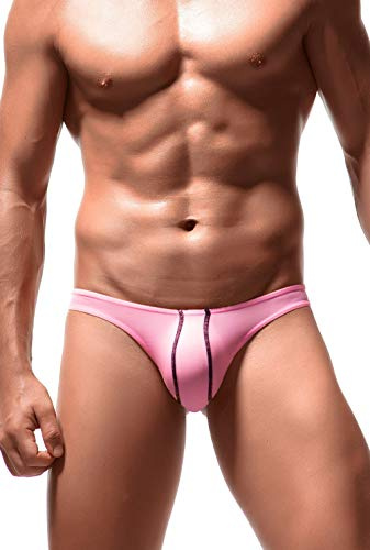 Newsywell Homme Soie Glacée String Tanga Bikini Taille Basse Slip sous-vêtement