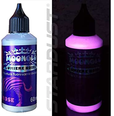Stardust MOONGLO BLACKLIGHT INVISIBLE UV Farbe für Pinsel - PINK 60ml