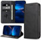 DENDICO Case for iPhone SE/iPhone 5 / iPhone 5s, Classic PU Leather Magnetic Wallet Case, Flip Folio Protective Phone Cover Compatible with iPhone SE/iPhone 5 / iPhone 5s, Black