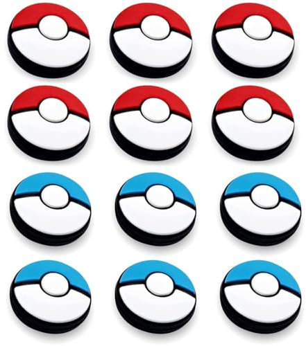 12 Pièces Capuchons de Joystick, Capuchons de Pouce Switch, Capuchon de Joystick en Silicone, Capuchon de Joystick en Silicone Antidérapant, Thumbstick Grip Compatibles avecNintendo Switch