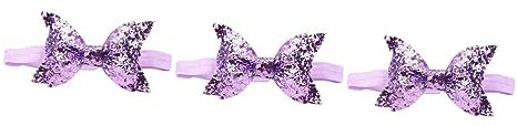 Ipetboom 3-teiliges Elegantes Haarband Mit Schleife Für Babys Mädchen Pailletten-stirnband-set Haarbänder Für Neugeborene