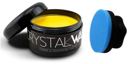 AutoFullCar CRYSTAL Wax FullCarX® Wachs 200 ml + 1 Applikator - hydrophober Keramikschutz, professioneller Glanz, hohe Härte, füllt Swirls