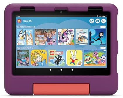 Das neue Kindgerechte Hülle von Amazon für das Fire HD 8-Tablet (nur für Tablets der 12. Generation geeignet), violett