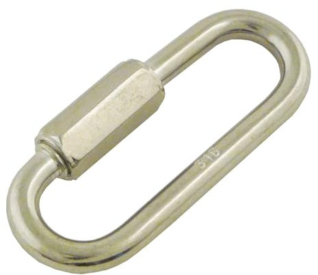 Maillon à visser grande ouverture inox - 6 mm