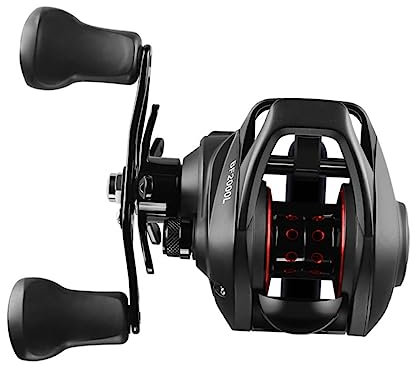 MUSISALY Angelrolle Spule Elektrische Rolle Angelrute Und Rolle Fanggeräte Angelzubehör Leichte Rolle Angeln Fliegenrollen Angelrad Baitcaster Rolle Salzwasser Baitcaster Wels Black Plastik