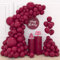 Red Burgundy Balloons Arch Kit, 110 pcs Wine Red Balloons Arch Different Sizes, 18 Inch 12 Inch 10 Inch 5 Inch Maroon Balloons Garland for Birthday Party Decorations Wedding Baby Shower Anniversary