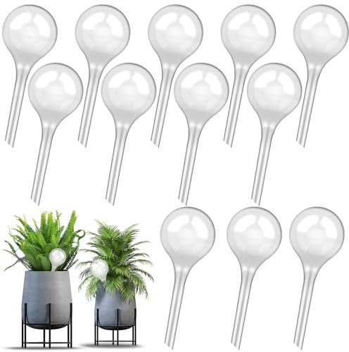 FAMKEEP 12 Stück Automatische Bewässerungskugeln für Zimmerpflanzen, Balkon & Garten – Transparentes Bewässerungssystem für Selbstbewässerung von Pflanzen (Innen & Außen)