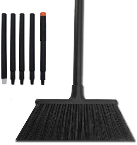 Xifando 137,2 cm Langer Haushaltsbesen mit Eisenstiel – Verstellbarer, robuster Besen für Innen- und Außenreinigung, geeignet für Häuser, Garagen, Küchen, Badezimmer, Einkaufszentren, Büros und Höfe
