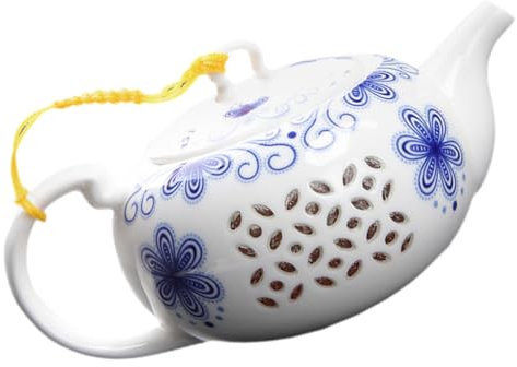 Alipis Tetera China De Porcelana Blanca 150 Ml Para Preparar Té Kung Fu, Tetera Decorativa y Funcional, Apta Para Hogar, Oficina y Picnic, Utensilio Tradicional De Té,