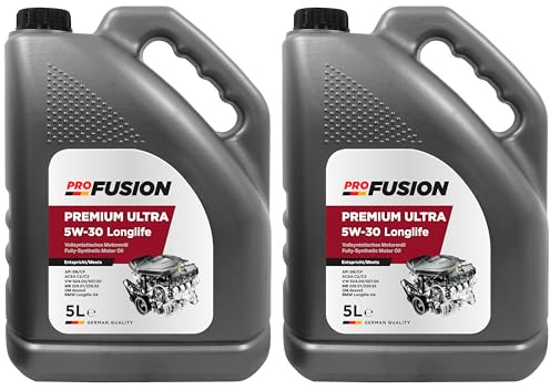 ProFusion Aceite para Motores Gasolina y Diésel 5W-30 C3 – Lubricante Sintético para Coche LongLife – Pack de 2 x 5L = 10L