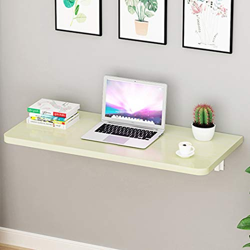 Tavolo pieghevole da parete in legno massello, postazione di lavoro multifunzione, tavolo da lavoro salvaspazio per studio, bagno, balcone e uso domestico