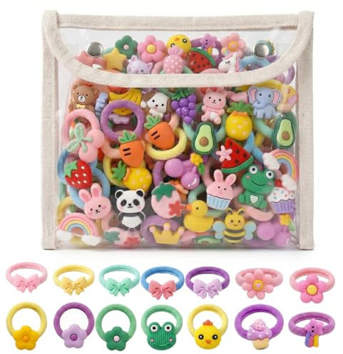 100 Piezas Coleteros Pelo Niña Coloridas, Mini Bandas, Gomas Pelo Niña, Gomas Pelo Bebe, Gomillas Niña de Color Mixto, Accesorios para El Cabello para Bebé, Lazo de Pelo Elástico de Pelo Coletero