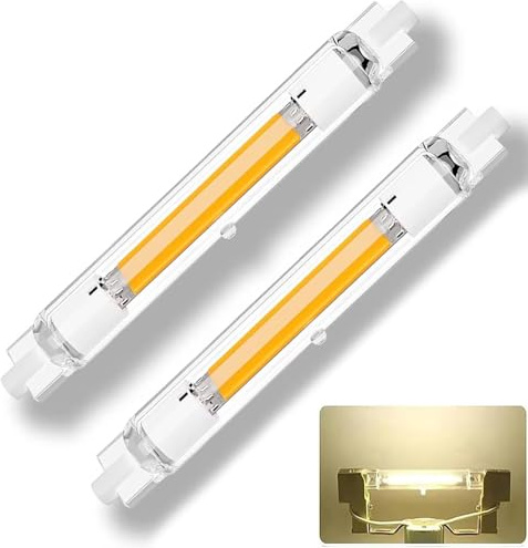 DafuDaGui R7s Bulb 118mm led dimmable, 30W R7s led Bulb 118mm Equivalent J118 300W Halogen Bulbs, Natural White 4000K 3000LM, Flicker-Free, 360° Light Angle, Energy Saving Floodlight Bulbs, 2 Pack