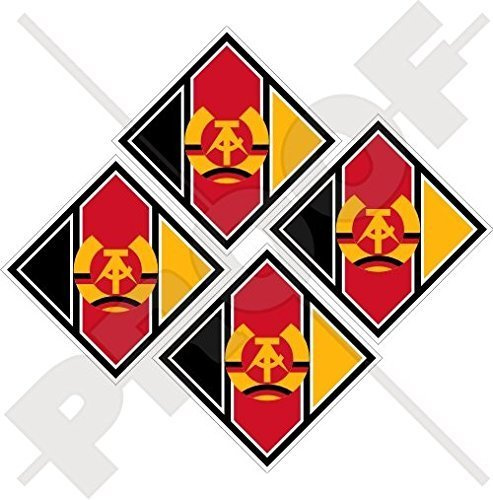 OSTEN DEUTSCHLAND Luftwaffe LSK Flugzeuge Rondell Luftstreitkräfte der Nationalen Volksarmee DDR GDR DEUTSCHLAND 50mm Auto & Motorrad Aufkleber, x4 Vinyl Stickers