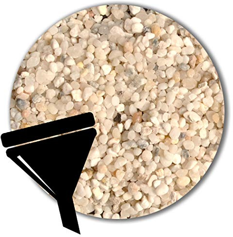 Anbobo 25 kg weisser Filtersand Filterkies Filterquarzsand für Sandfilteranlagen Pool (1,0-2,0 mm)