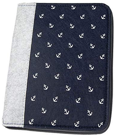 luxdag Mom's Organizer A5 mit Reißverschluss aus Filz (Farbe & Motiv wählbar) - Hülle für Mutterpass, U-Heft, Ultraschallbilder & Impfpass - Geschenk für werdende Mütter…